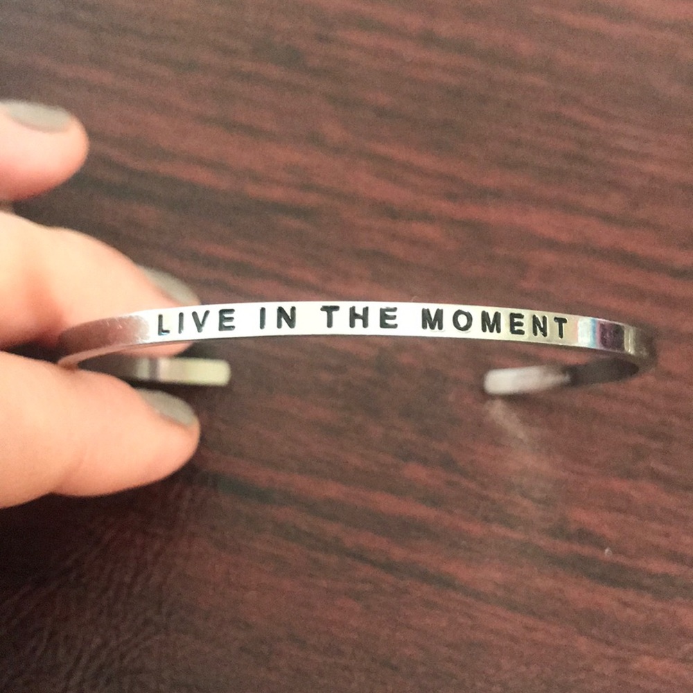 MantraBand “live in the moment” bracelet